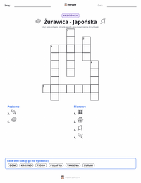 Podgląd drukowalnego arkusza ćwiczeń Żona Żurawia - Japońska