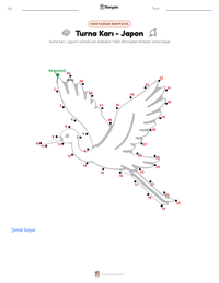 Turna Eşi - Japon yazdırılabilir çalışma sayfası önizlemesi