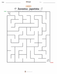 Podgląd drukowalnego arkusza ćwiczeń Żona Żurawia - Japońska