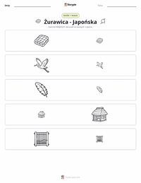 Podgląd drukowalnego arkusza ćwiczeń Żona Żurawia - Japońska