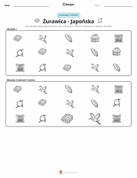 Podgląd drukowalnego arkusza ćwiczeń Żona Żurawia - Japońska