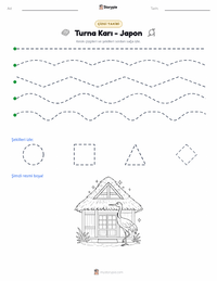 Turna Eşi - Japon yazdırılabilir çalışma sayfası önizlemesi