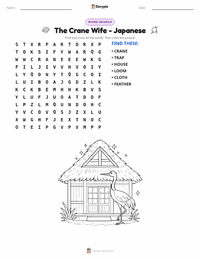 The Crane Wife - Japanese printable worksheet preview