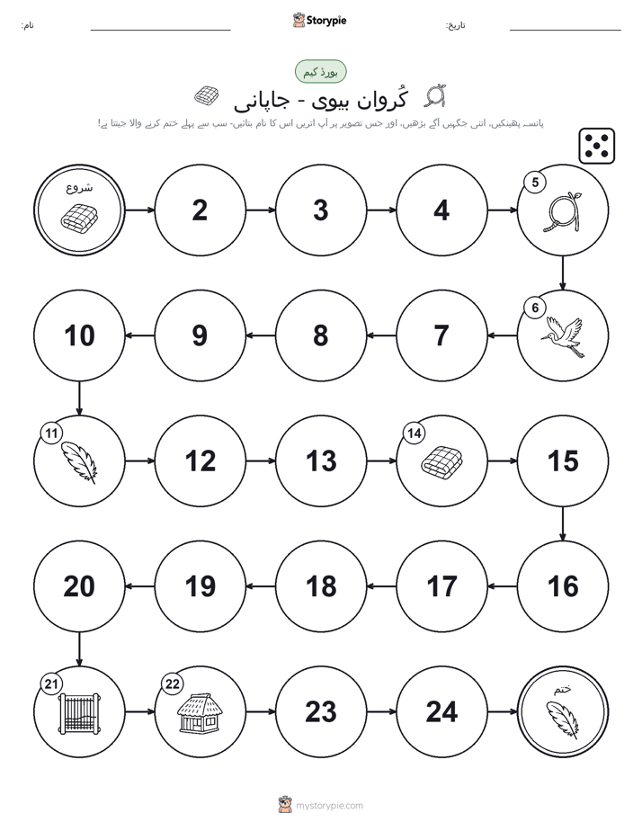 رول اور منتقل کریں کھیل