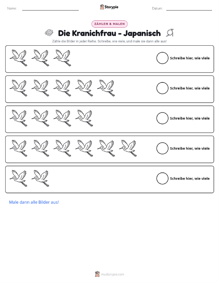 Zählen & Ausmalen