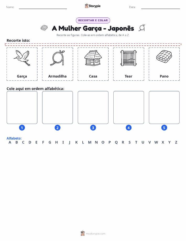 Recortar & Colar Alfabeto