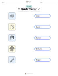 Kabuki Theater printable worksheet preview