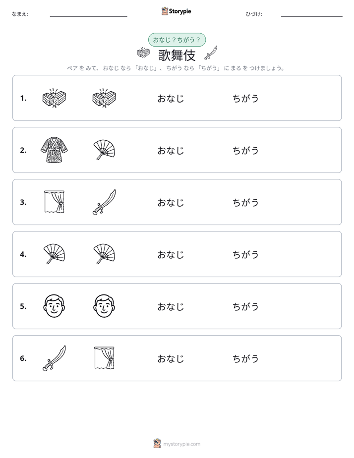 同じか違うか