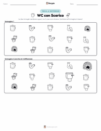 Anteprima della scheda stampabile di WC a Sciacquone