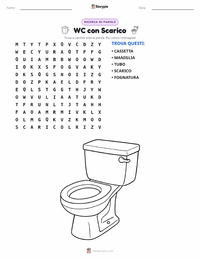 Anteprima della scheda stampabile di WC a Sciacquone