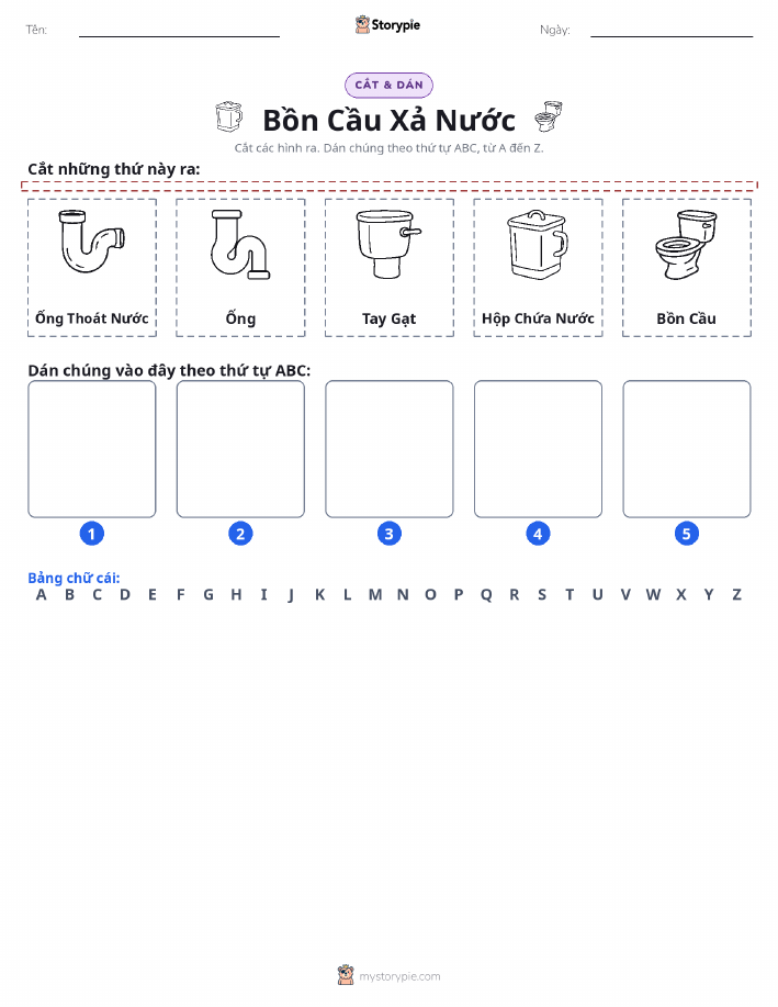Cắt & Dán Chữ Cái