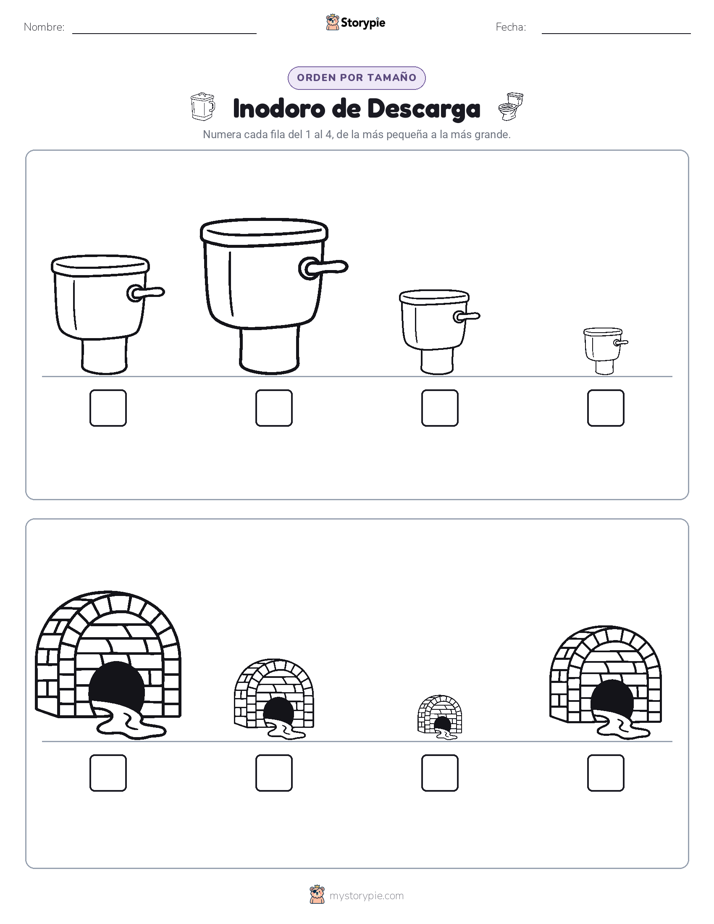 Orden de Tamaños