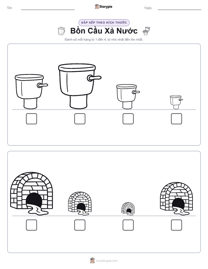 Thứ Tự Kích Thước