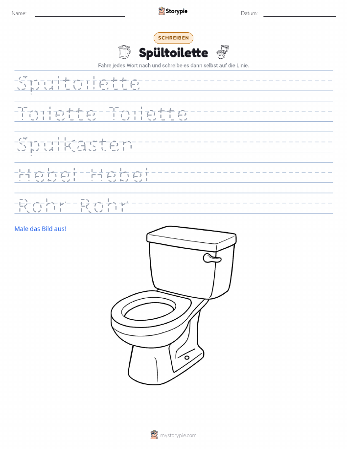 Schreibübung