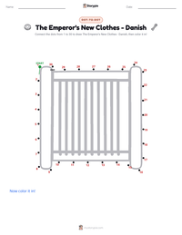 The Emperor's New Clothes - Danish printable worksheet preview