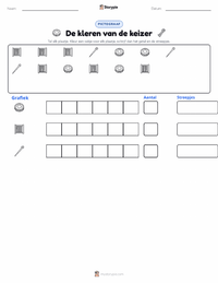 De nieuwe kleren van de keizer - Deens afdrukbare werkblad voorbeeld