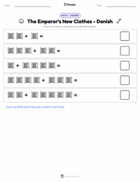 The Emperor's New Clothes - Danish printable worksheet preview