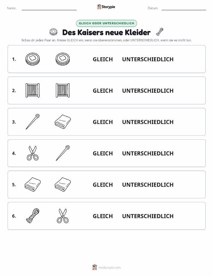 Gleich oder Anders