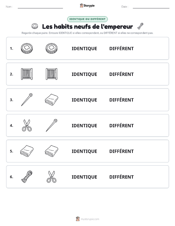 Identique ou Différent