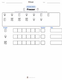 Freezer printable worksheet preview