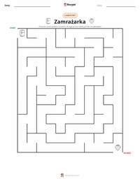 Podgląd drukowalnego arkusza ćwiczeń Zamrażarka
