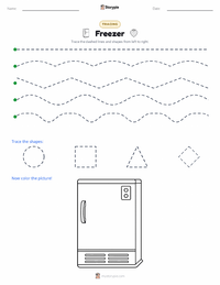 Freezer printable worksheet preview