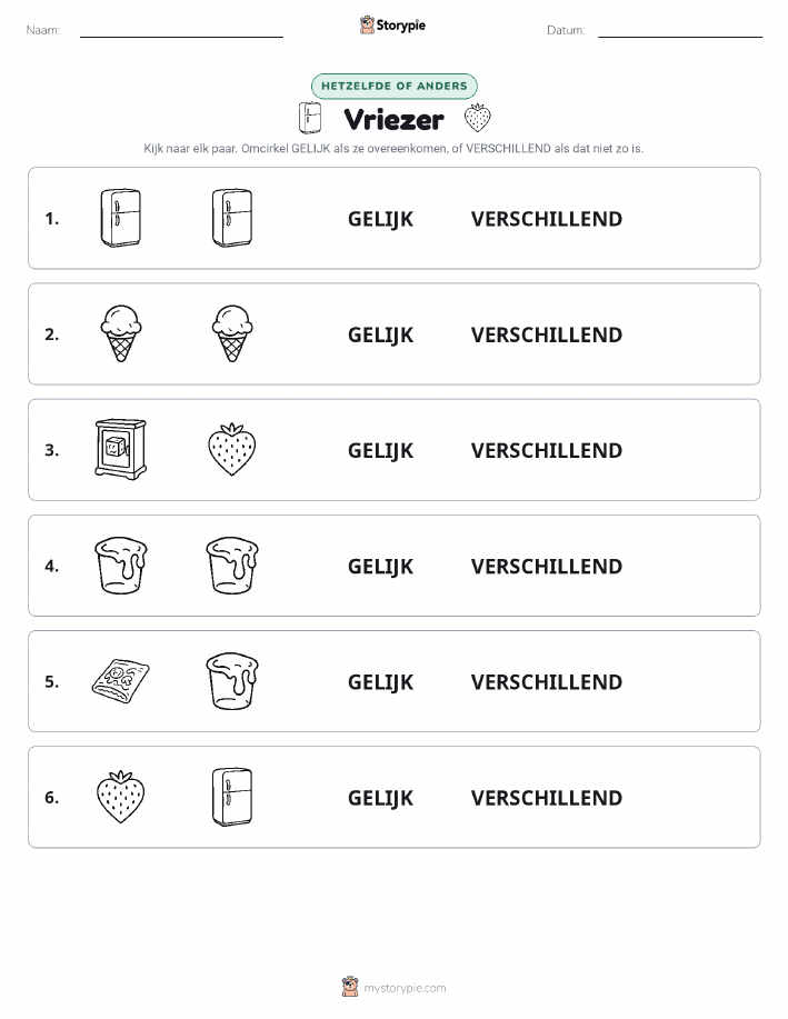 Zelfde of Verschillend