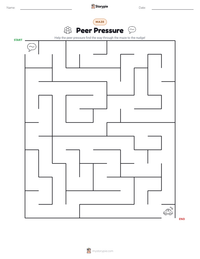 Peer Pressure printable worksheet preview