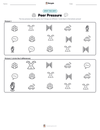 Peer Pressure printable worksheet preview