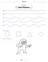 Peer Pressure printable worksheet preview