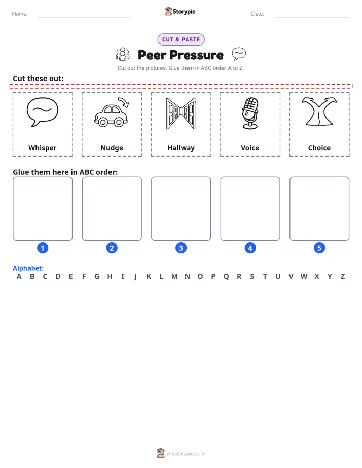 Cut & Paste Alphabet