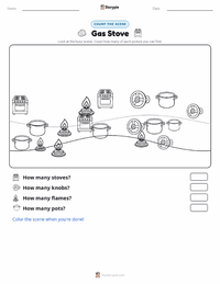 Gas Stove printable worksheet preview