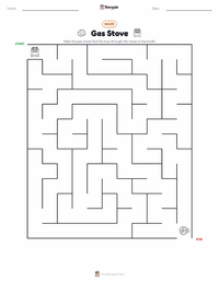 Gas Stove printable worksheet preview