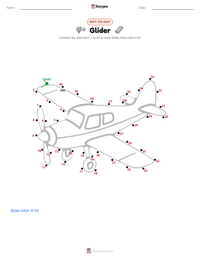Glider printable worksheet preview