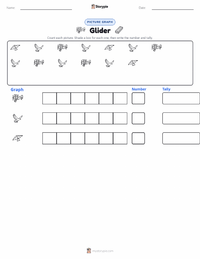 Glider printable worksheet preview