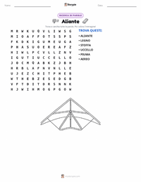 Anteprima della scheda stampabile di Aliante