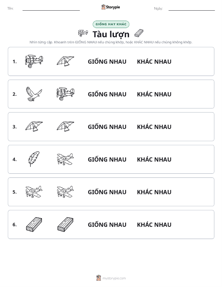 Giống Hay Khác