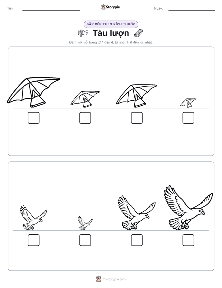 Thứ Tự Kích Thước