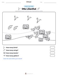 Otto Lilienthal printable worksheet preview