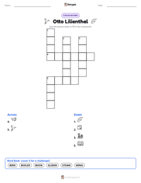 Otto Lilienthal printable worksheet preview