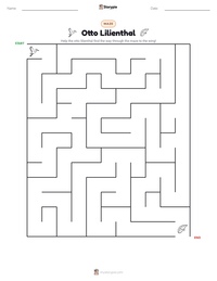 Otto Lilienthal printable worksheet preview