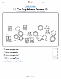 The Frog Prince - German printable worksheet preview