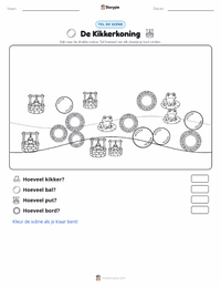 De Kikkerkoning - Duits afdrukbare werkblad voorbeeld