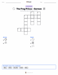 The Frog Prince - German printable worksheet preview