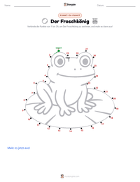 Der Froschkönig - Deutsch druckbare Arbeitsblatt Vorschau