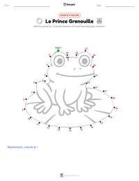 Aperçu de la feuille de travail imprimable Le Prince Grenouille - Allemand