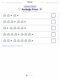Kurbağa Prens - Alman yazdırılabilir çalışma sayfası önizlemesi