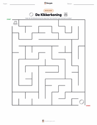De Kikkerkoning - Duits afdrukbare werkblad voorbeeld