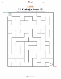 Kurbağa Prens - Alman yazdırılabilir çalışma sayfası önizlemesi