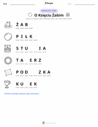 Podgląd drukowalnego arkusza ćwiczeń Żabi Król - Niemiecki